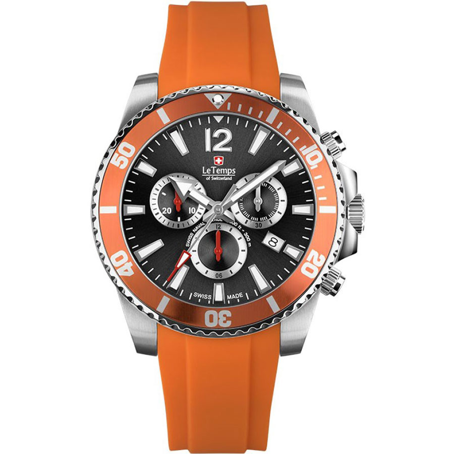 Часы Le Temps Swiss Naval Patrol Chronograph LT1044.14BR05